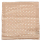 Cream Windsor Paisley Silk Pocket Square